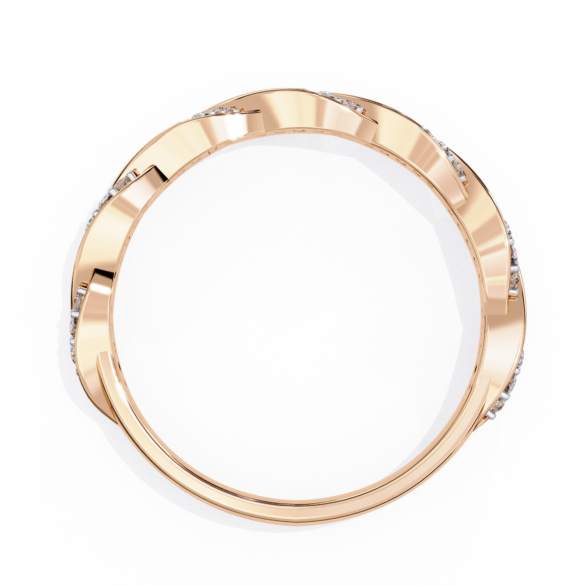 Rose Gold / Moissanite, Rose Gold / Lab Grown