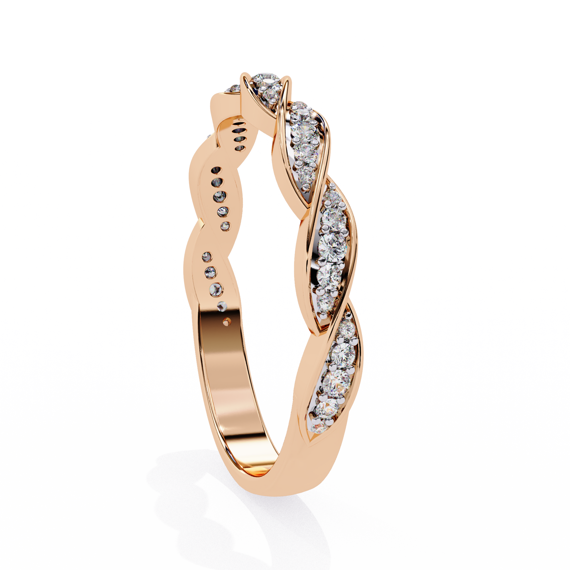 Rose Gold / Moissanite, Rose Gold / Lab Grown