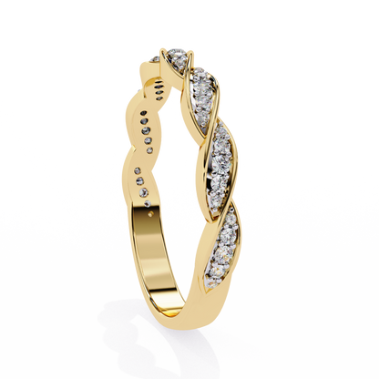 Yellow Gold / Moissanite, Yellow Gold / Lab Grown