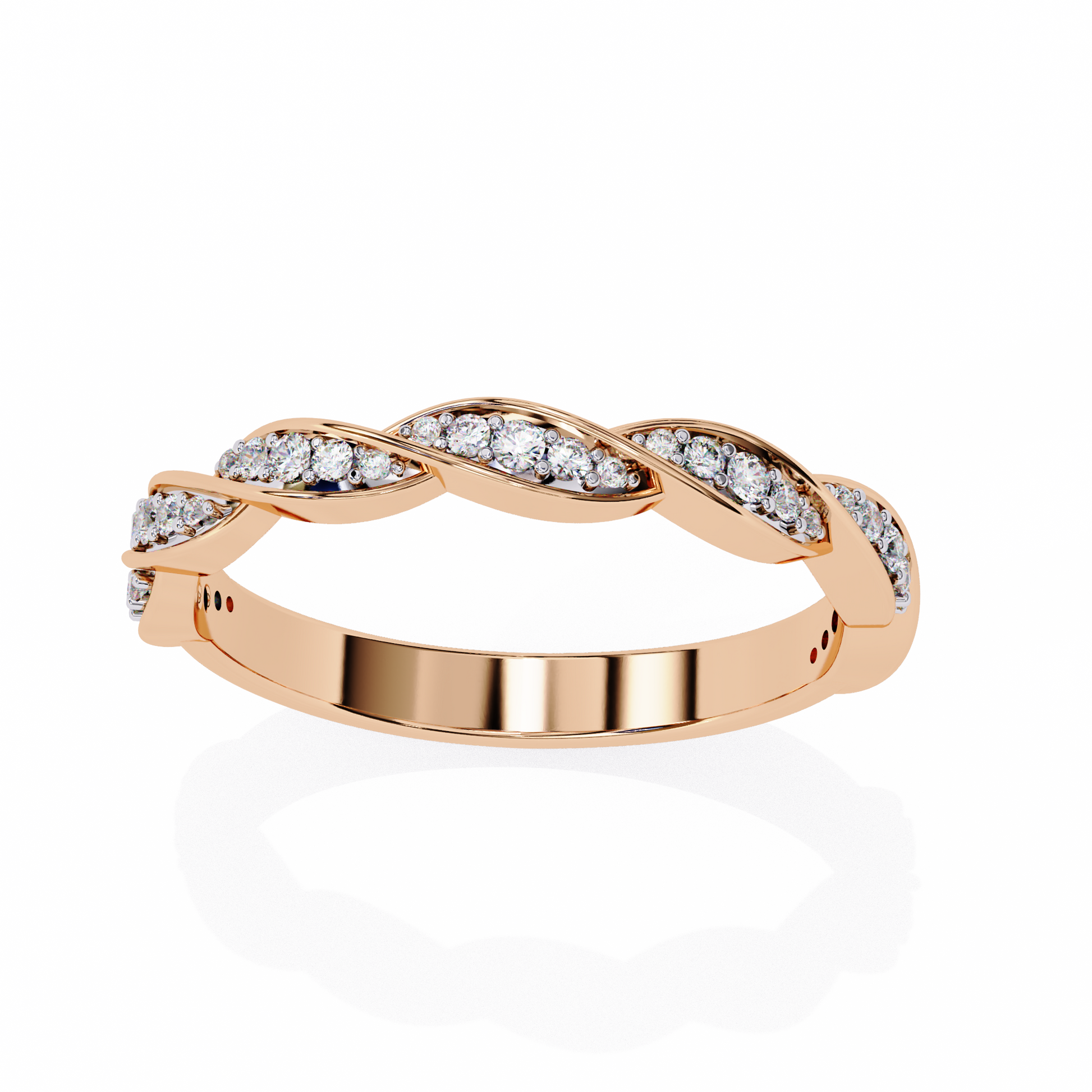 Rose Gold / Moissanite, Rose Gold / Lab Grown