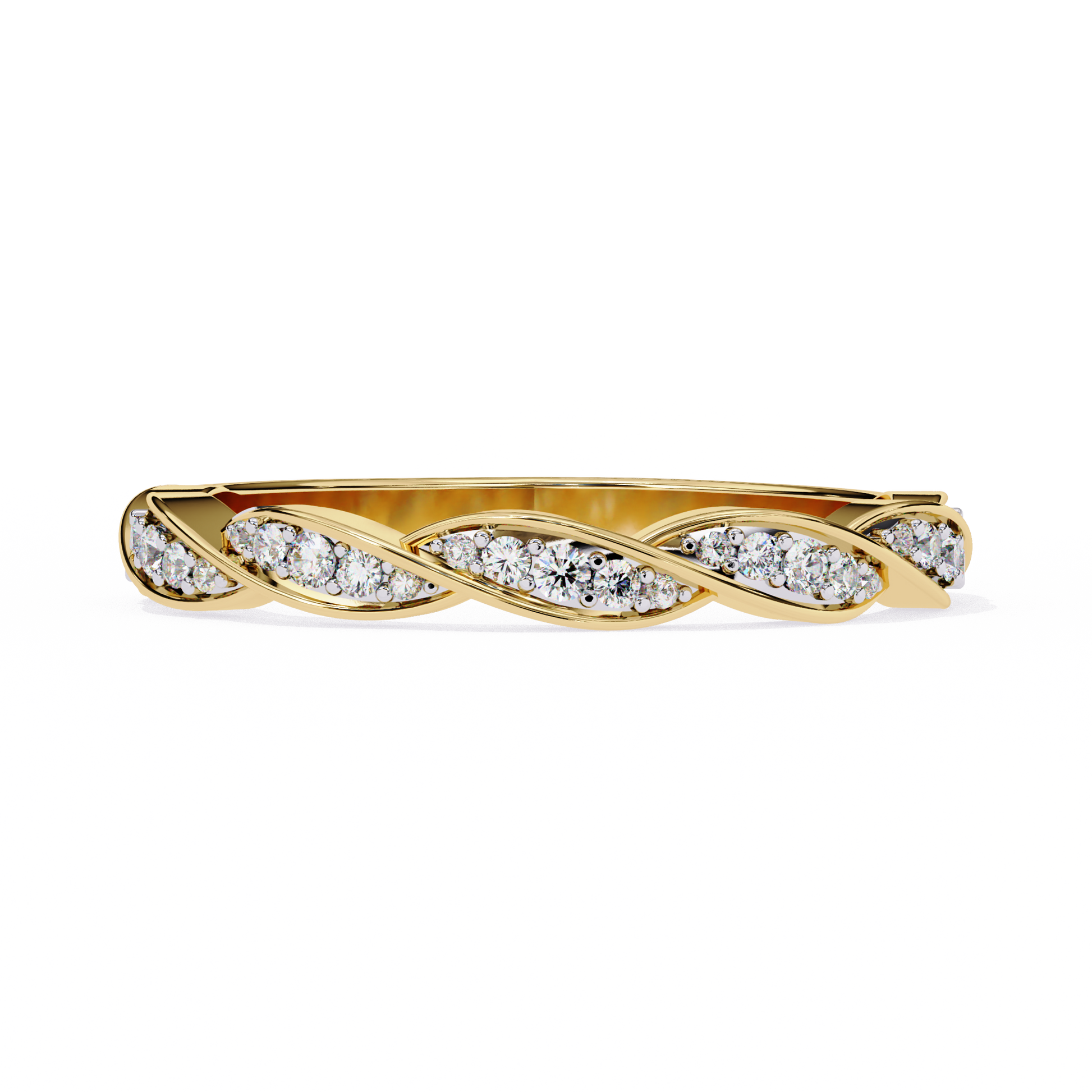 Yellow Gold / Moissanite, Yellow Gold / Lab Grown