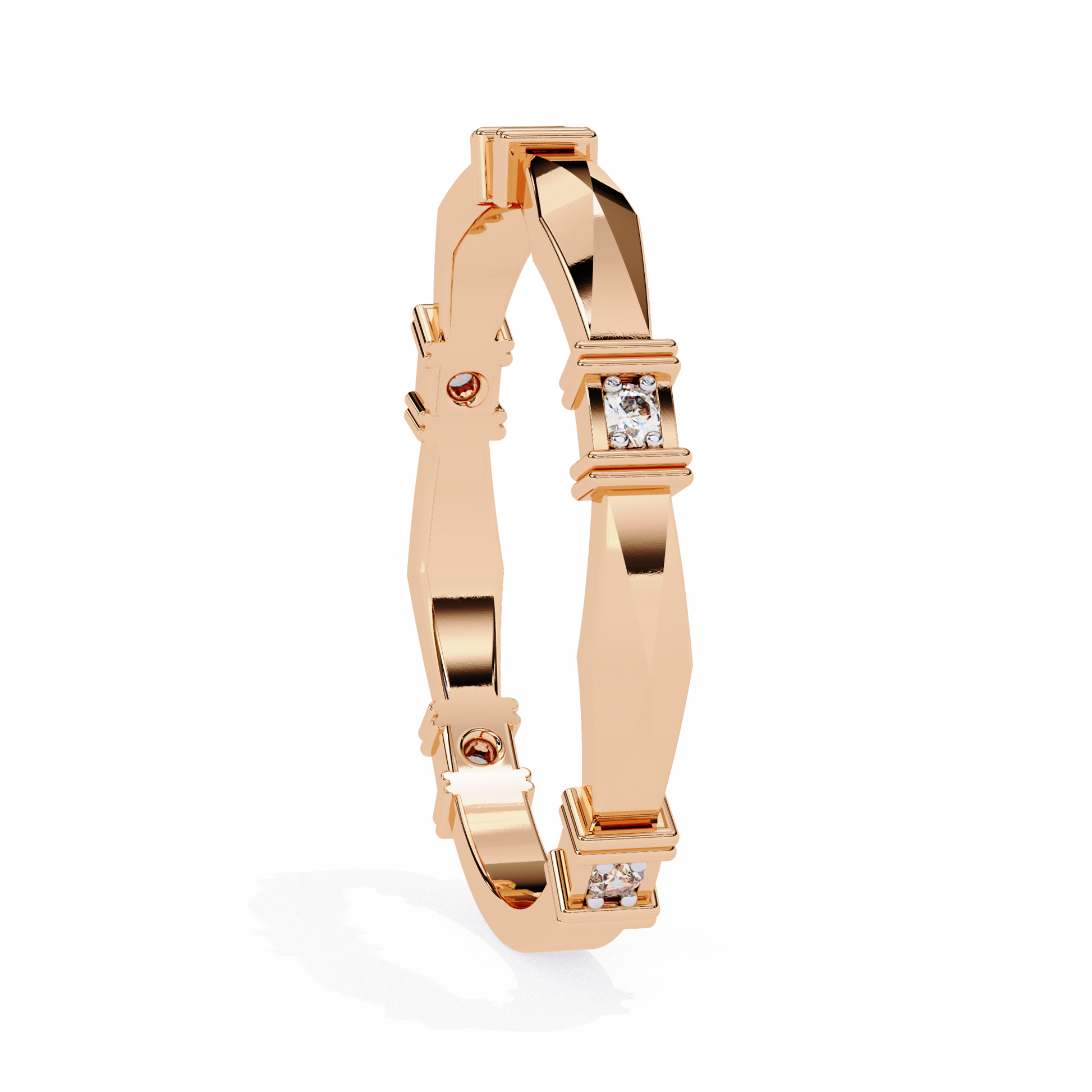 Rose Gold / Moissanite, Rose Gold / Lab Grown