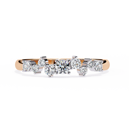 Rose Gold / Moissanite, Rose Gold / Lab Grown