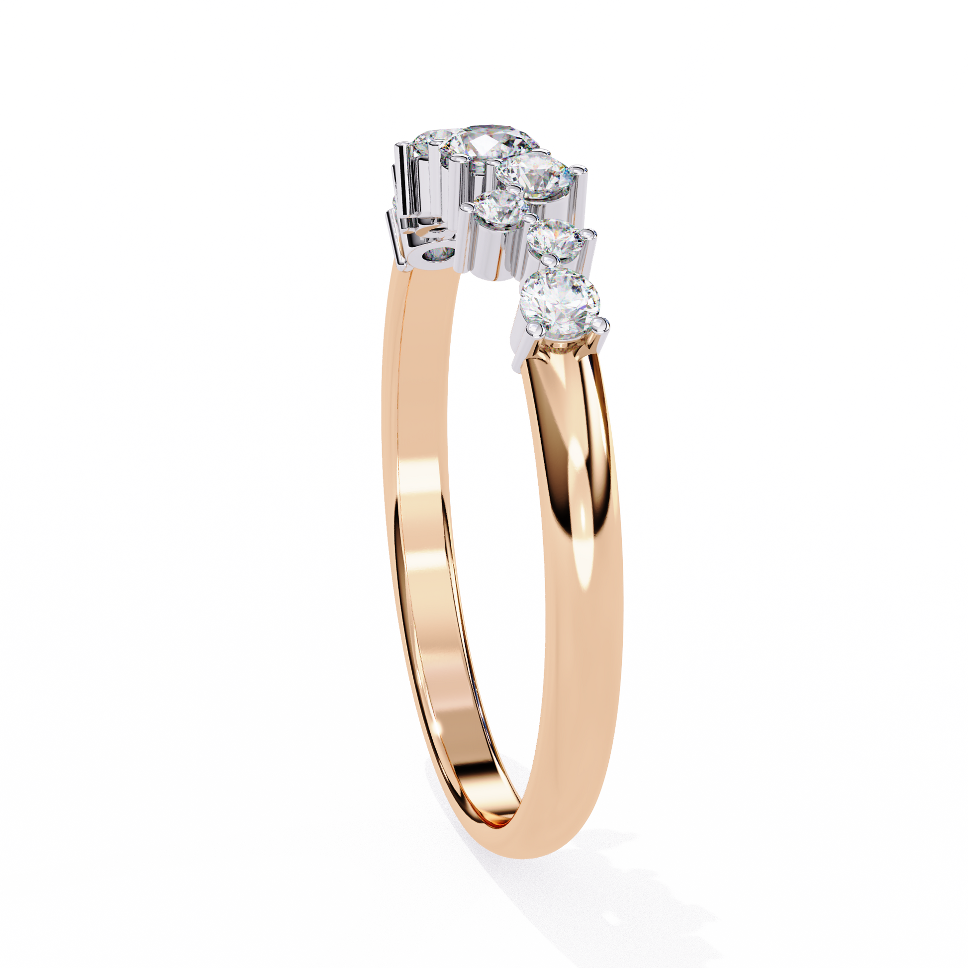 Rose Gold / Moissanite, Rose Gold / Lab Grown