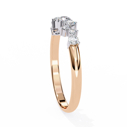 Rose Gold / Moissanite, Rose Gold / Lab Grown