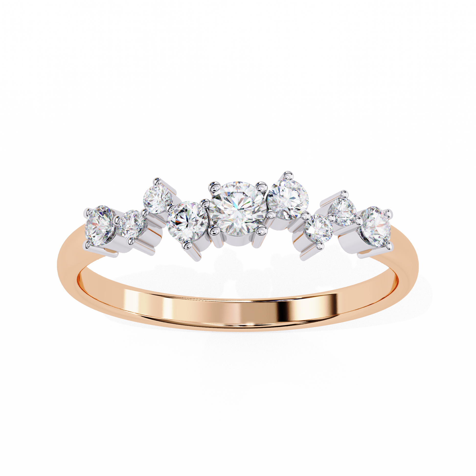 Rose Gold / Moissanite, Rose Gold / Lab Grown