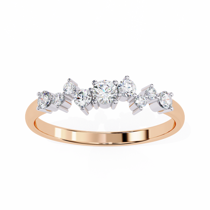 Rose Gold / Moissanite, Rose Gold / Lab Grown