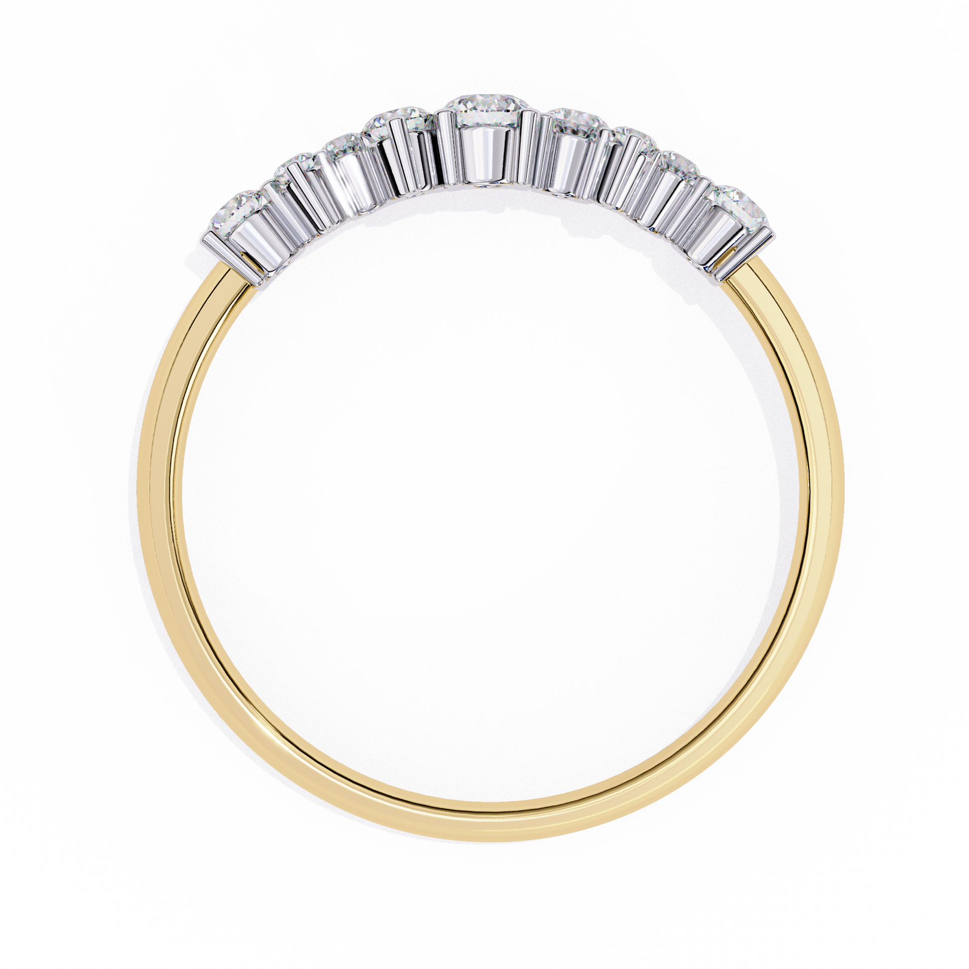 Yellow Gold / Moissanite, Yellow Gold / Lab Grown
