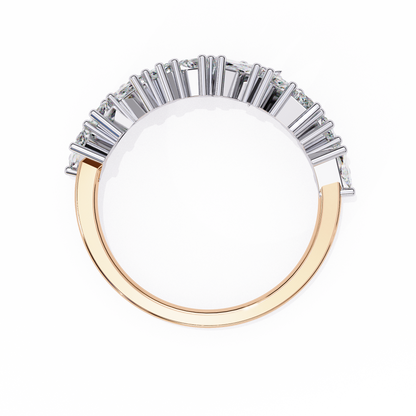 Rose Gold / Moissanite, Rose Gold / Lab Grown