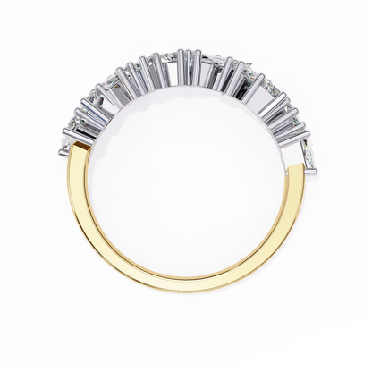 Yellow Gold / Moissanite, Yellow Gold / Lab Grown