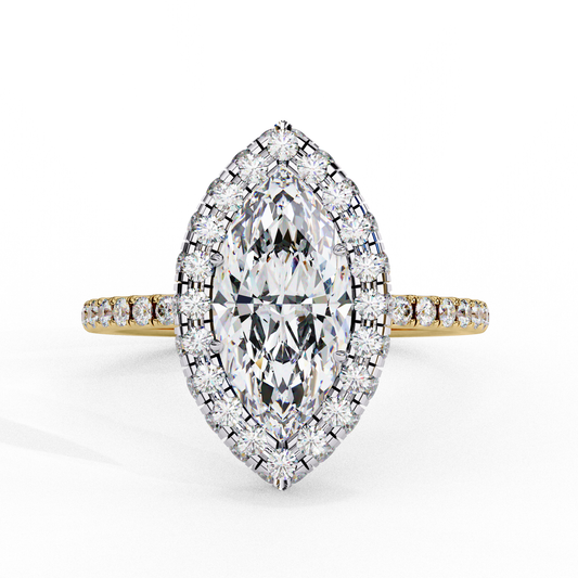 Yellow Gold / Moissanite, Yellow Gold / Lab Grown