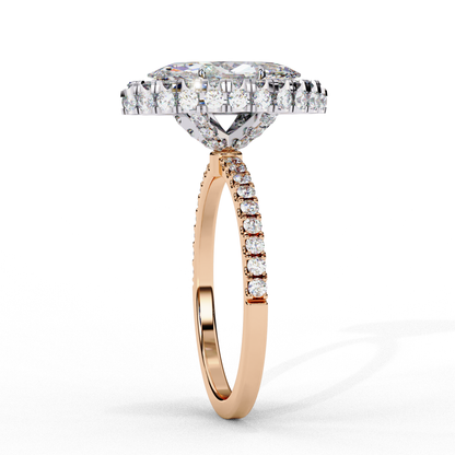 Rose Gold / Moissanite, Rose Gold / Lab Grown