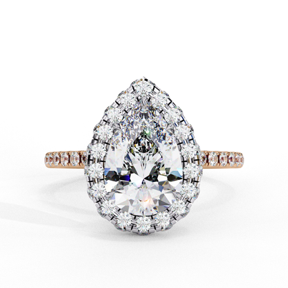 Rose Gold / Moissanite, Rose Gold / Lab Grown