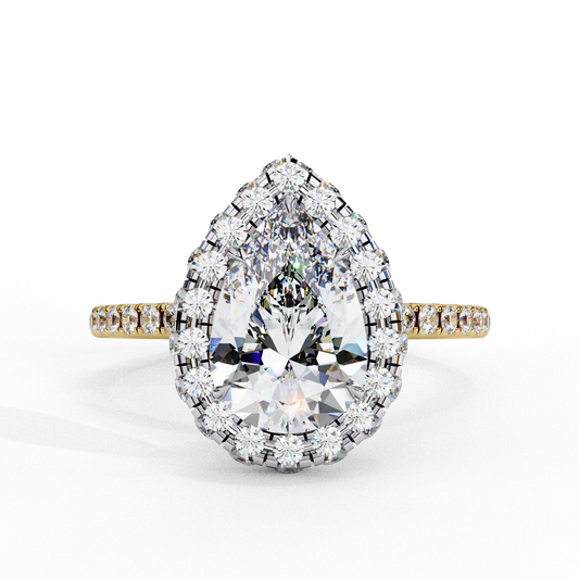 Yellow Gold / Moissanite, Yellow Gold / Lab Grown