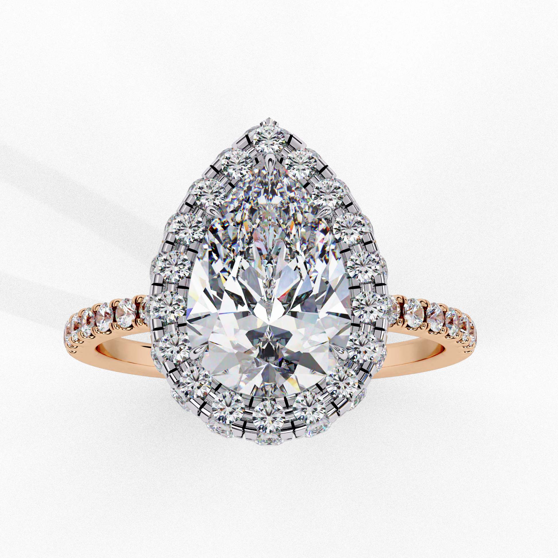Rose Gold / Moissanite, Rose Gold / Lab Grown