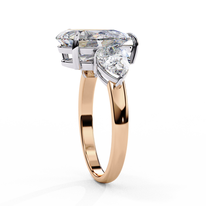 Rose Gold / Moissanite, Rose Gold / Lab Grown