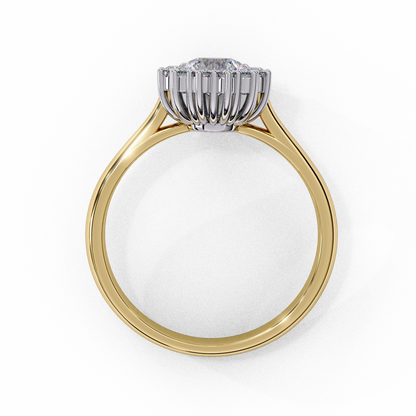 Yellow Gold / Moissanite, Yellow Gold / Lab Grown