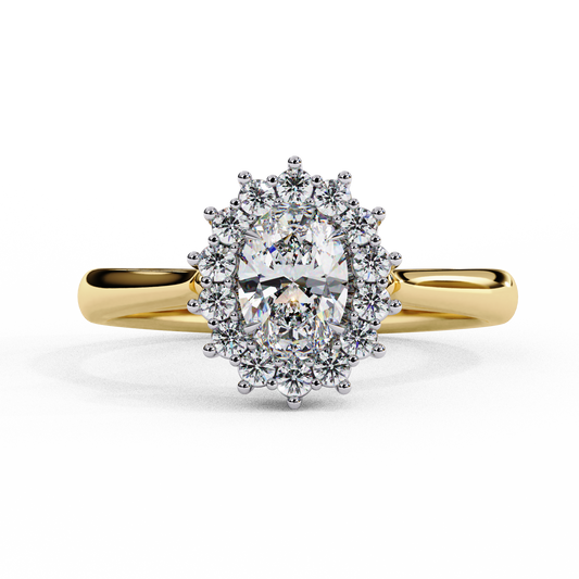 Yellow Gold / Moissanite, Yellow Gold / Lab Grown