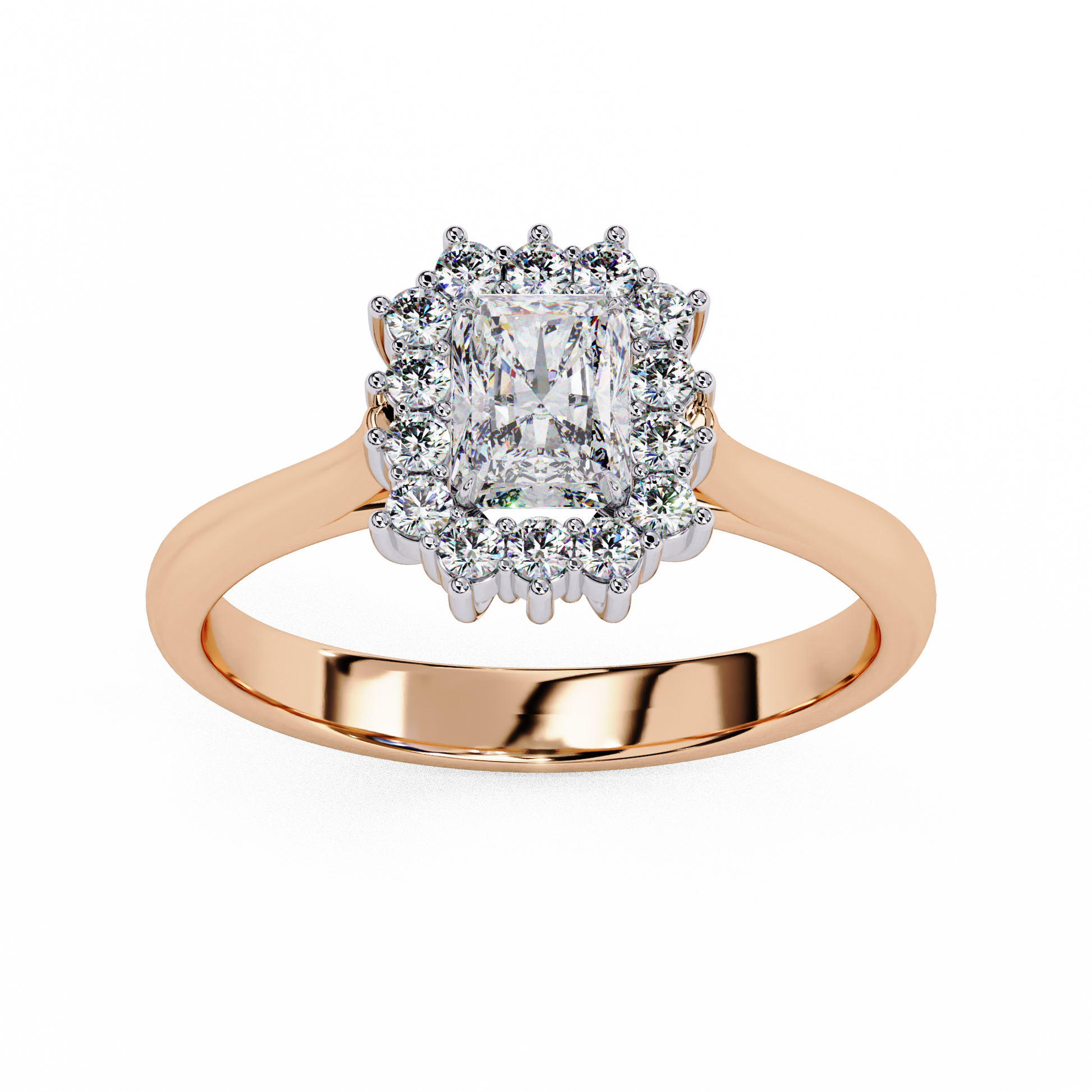 Rose Gold / Moissanite, Rose Gold / Lab Grown