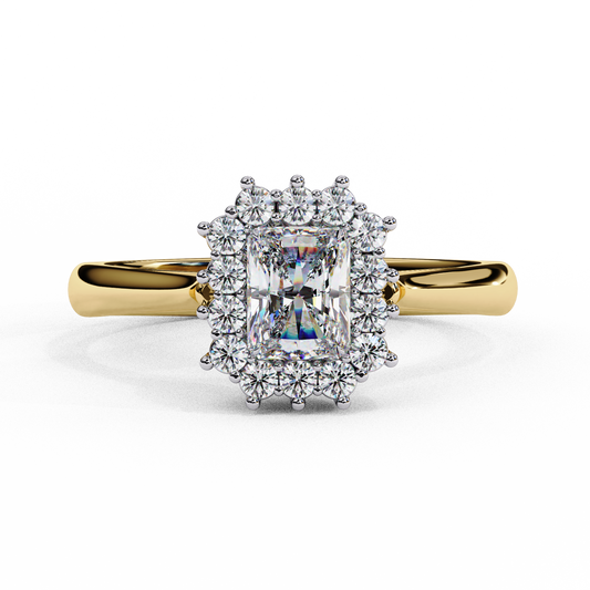 Yellow Gold / Moissanite, Yellow Gold / Lab Grown