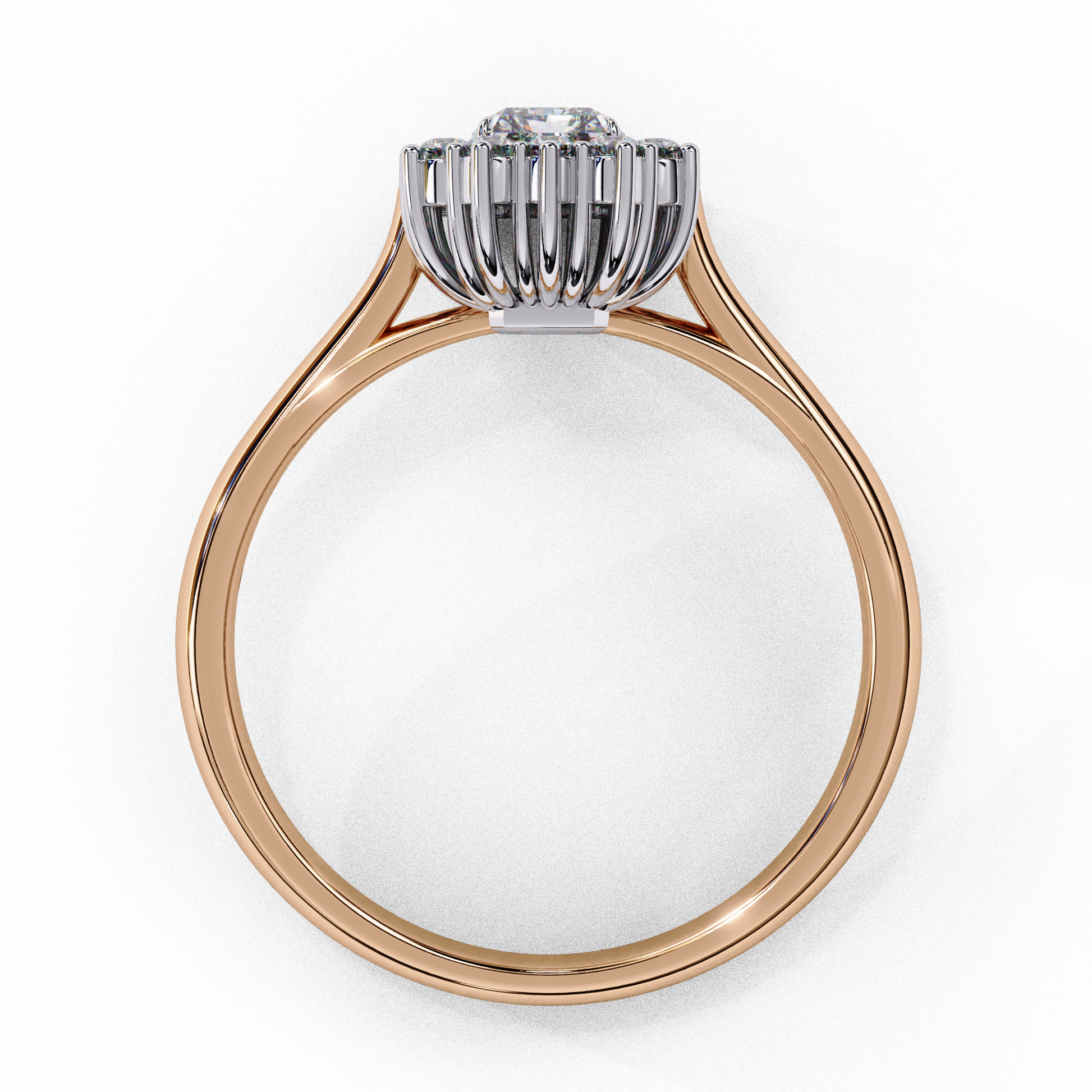 Rose Gold / Moissanite, Rose Gold / Lab Grown