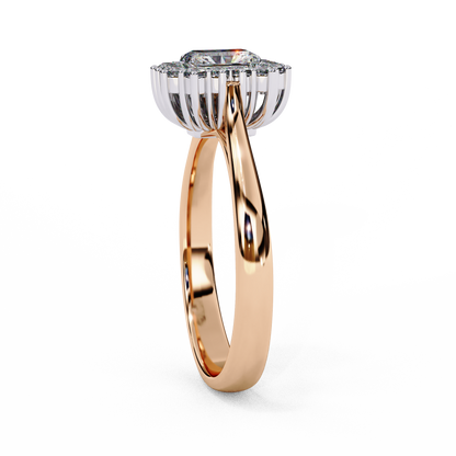 Rose Gold / Moissanite, Rose Gold / Lab Grown