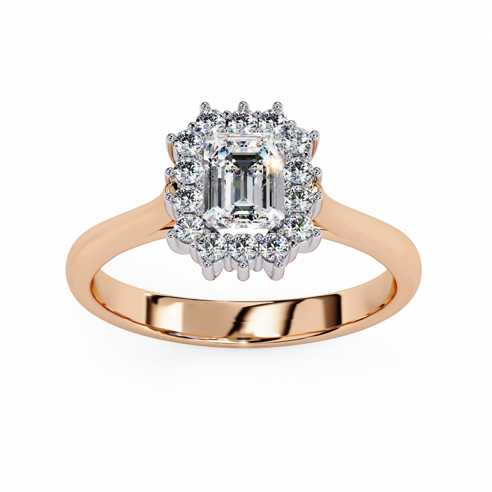 Rose Gold / Moissanite, Rose Gold / Lab Grown