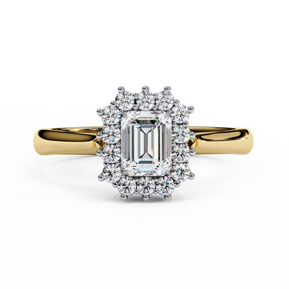 Yellow Gold / Moissanite, Yellow Gold / Lab Grown