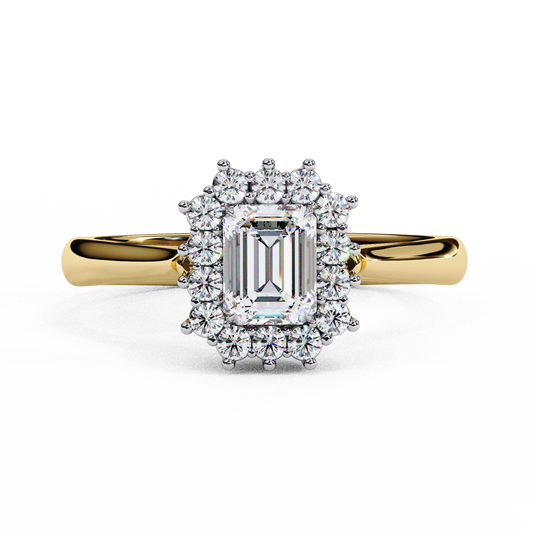 Yellow Gold / Moissanite, Yellow Gold / Lab Grown