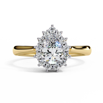 Yellow Gold / Moissanite, Yellow Gold / Lab Grown