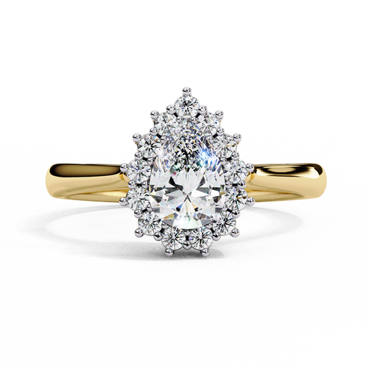 Yellow Gold / Moissanite, Yellow Gold / Lab Grown