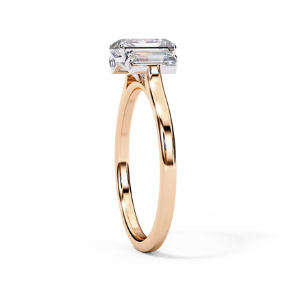 Rose Gold / Moissanite, Rose Gold / Lab Grown