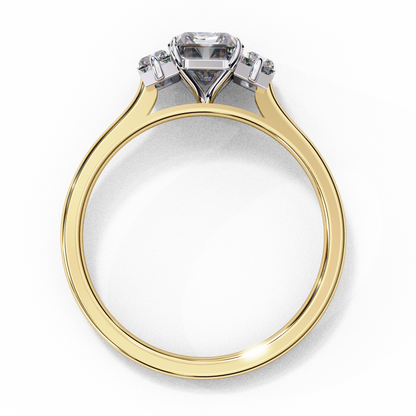 Yellow Gold / Moissanite, Yellow Gold / Lab Grown