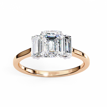 Rose Gold / Moissanite, Rose Gold / Lab Grown