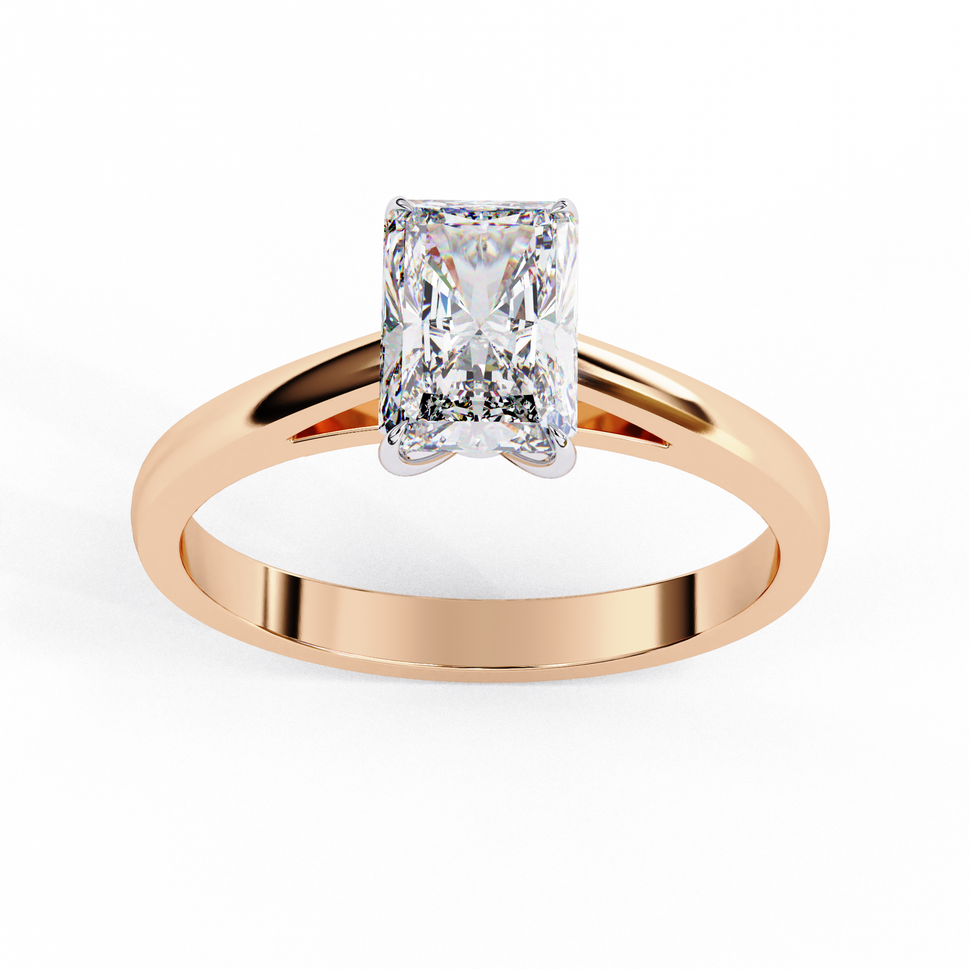 Rose Gold / Moissanite, Rose Gold / Lab Grown