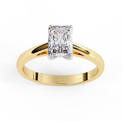 Yellow Gold / Moissanite, Yellow Gold / Lab Grown