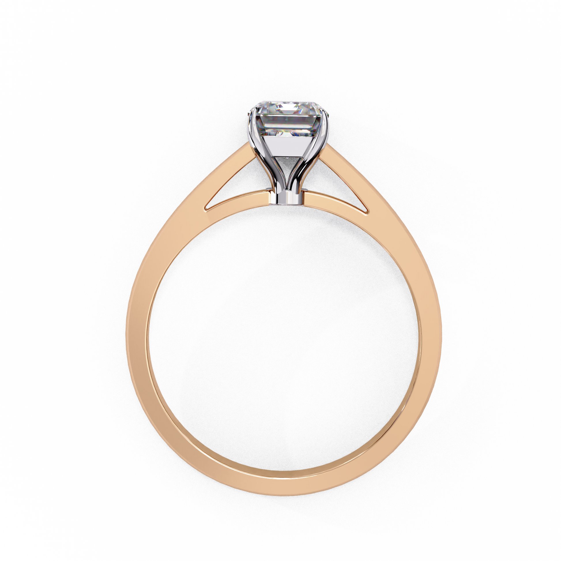 Rose Gold / Moissanite, Rose Gold / Lab Grown