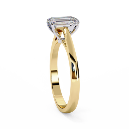 Yellow Gold / Moissanite, Yellow Gold / Lab Grown