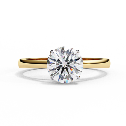 Yellow Gold / Moissanite, Yellow Gold / Lab Grown