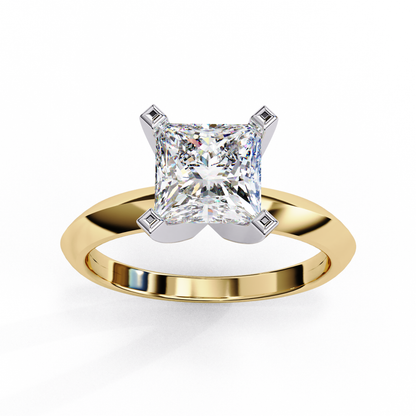 Princess Diamond Solitaire Engagement Ring