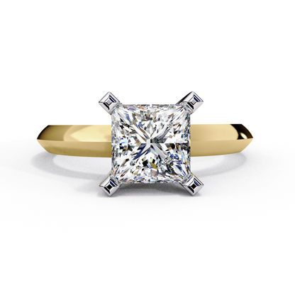 Yellow Gold / Moissanite, Yellow Gold / Lab Grown
