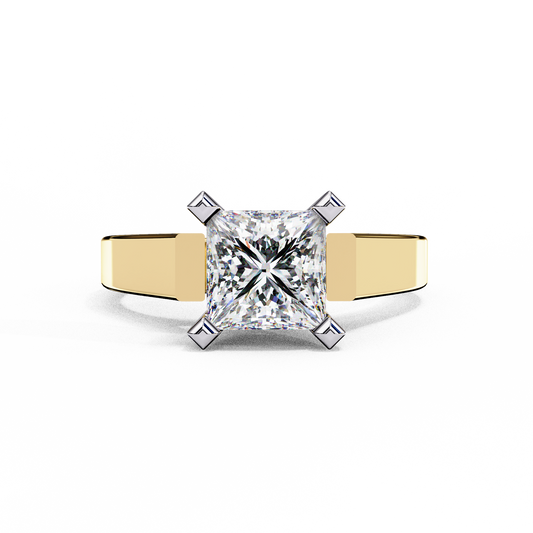 Yellow Gold / Moissanite, Yellow Gold / Lab Grown