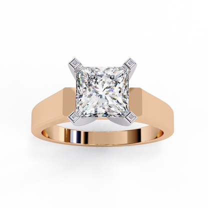 Rose Gold / Moissanite, Rose Gold / Lab Grown
