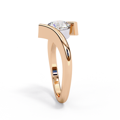 Rose Gold / Moissanite, Rose Gold / Lab Grown