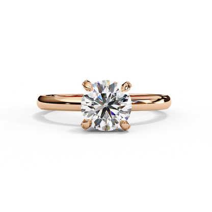 Rose Gold / Moissanite, Rose Gold / Lab Grown