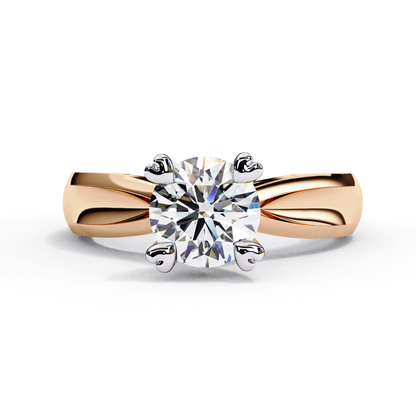 Rose Gold / Moissanite, Rose Gold / Lab Grown