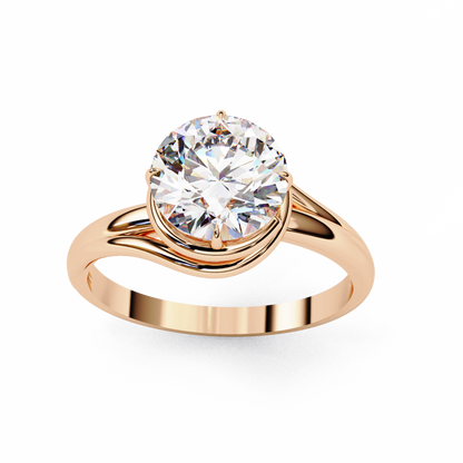 Rose Gold / Moissanite, Rose Gold / Lab Grown