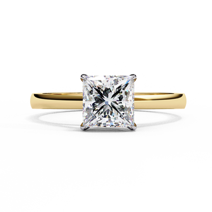 Yellow Gold / Moissanite, Yellow Gold / Lab Grown