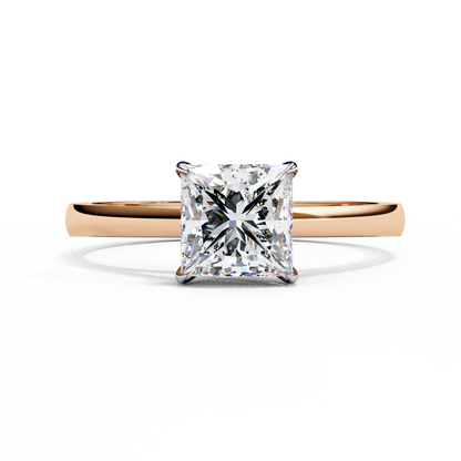 Rose Gold / Moissanite, Rose Gold / Lab Grown