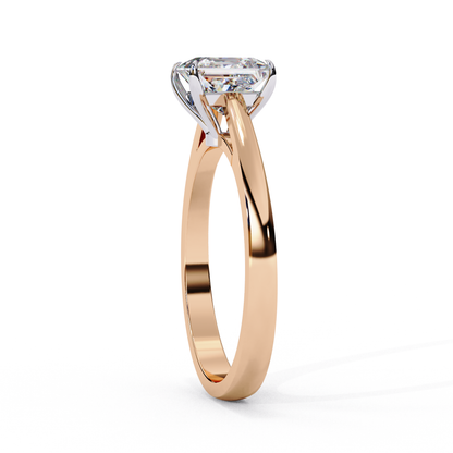 Rose Gold / Moissanite, Rose Gold / Lab Grown
